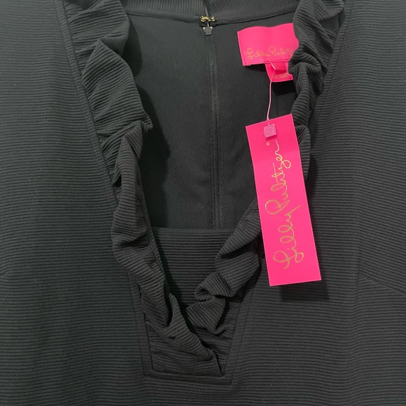 Chic Lilly Pulitzer Onyx Ruffled Dress - Picture 4 of 11